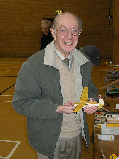 Reg Boor with 'Sparrow' Reg Boor with 'Sparrow'